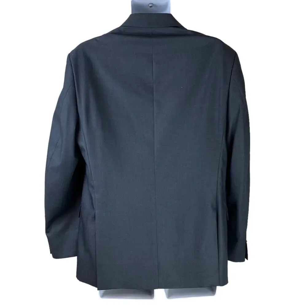 Kenneth Cole Reaction Suit Jacket 42R Gray 2 Button